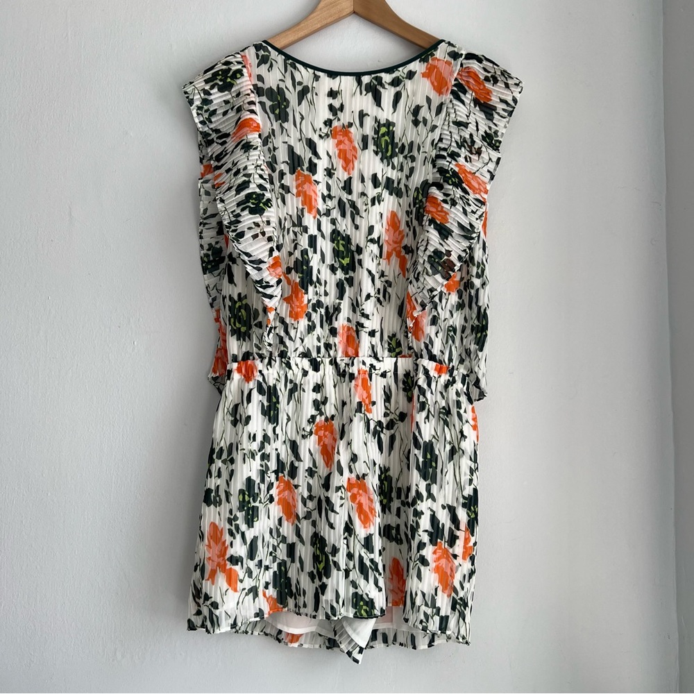 Club Monaco Summer Floral Printed Short Jumpsuit